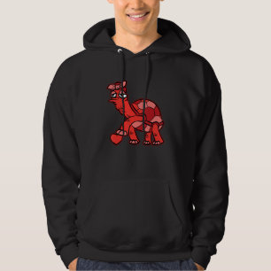 Turtle Heart Valentines Day Cute Animal Love Wildl Hoodie