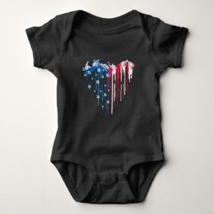 Turtle Heart Watercolor T-Shirt Cute Animal Heart  Baby Bodysuit
