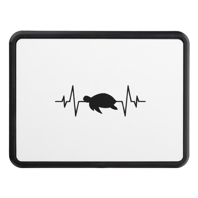 turtle heartbeat trailer hitch cover (Front)