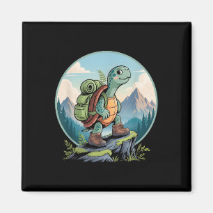 Turtle Hiking Backpack Apparel For Outdoor Nature Magnet