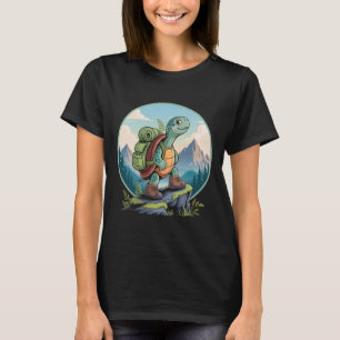 Turtle Hiking Backpack Apparel For Outdoor Nature  T-Shirt