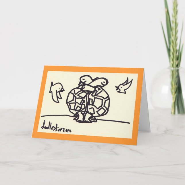 Turtle Hug - carte de voeux (Devant)