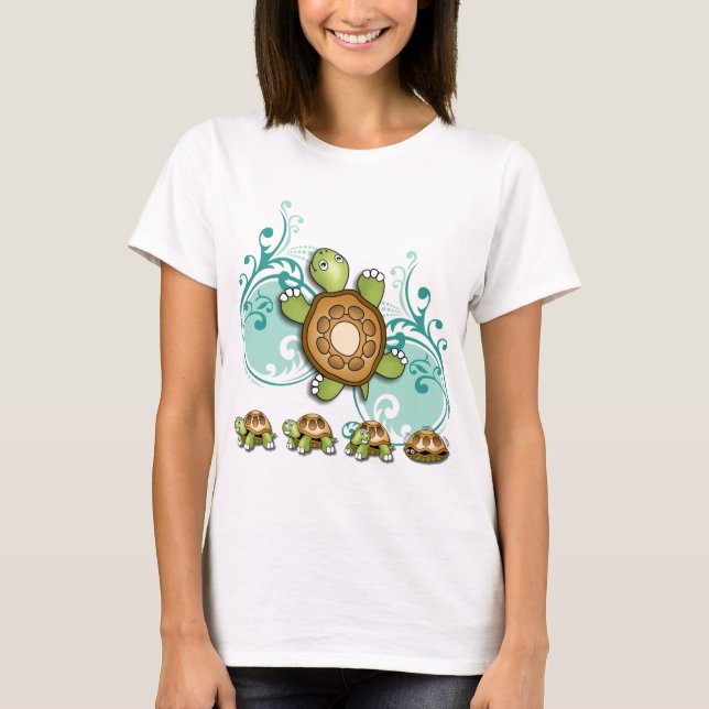 TURTLE Hurry Up Green T-Shirt (Front)