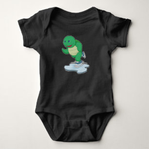 Turtle Ice skating Ice skates Baby Bodysuit