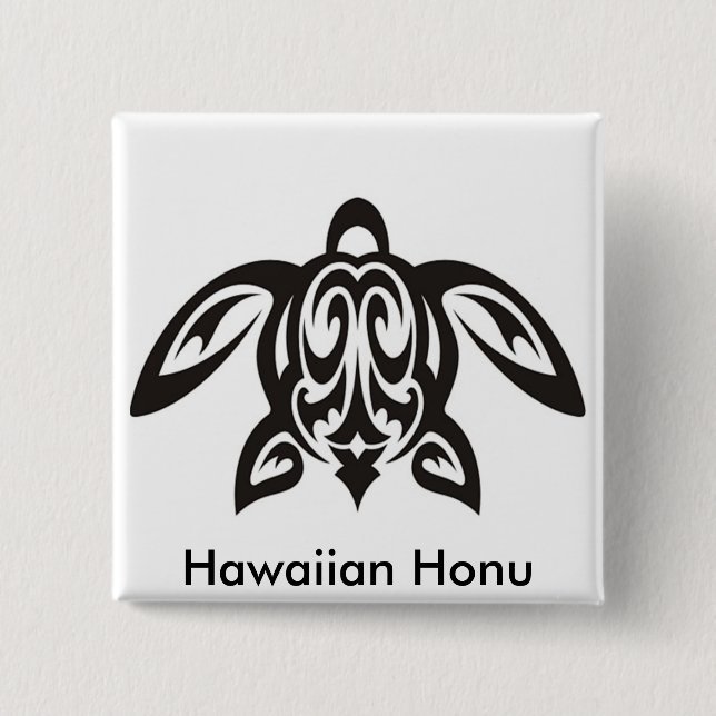 Turtle icons 2 inch square button (Front)