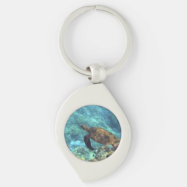 turtle in the sea keychain (Front)