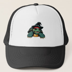 Turtle in Witch Hat Halloween Spooky Fun
