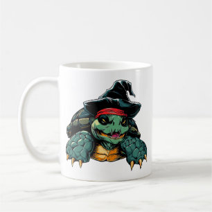Turtle in Witch Hat Halloween Spooky Fun Coffee Mug