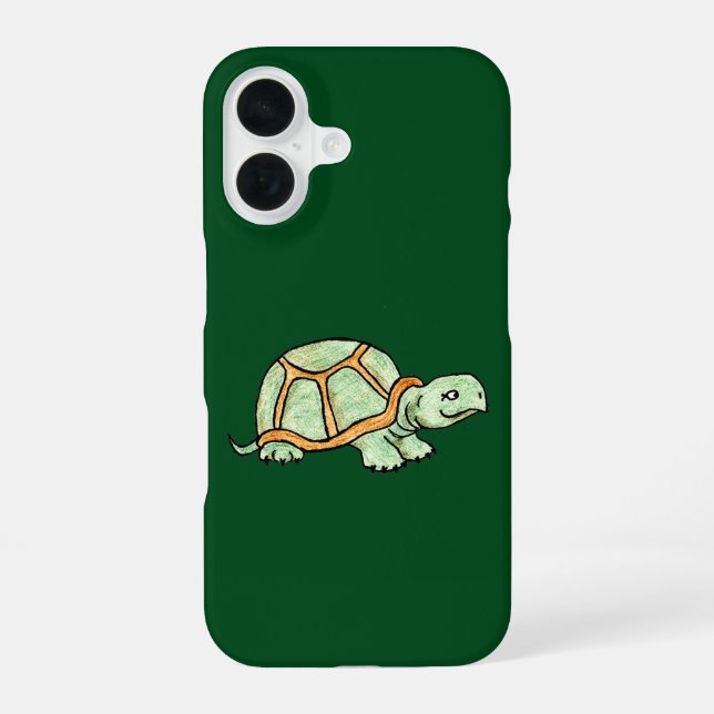 Turtle iPhone 16 Case (Back)