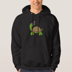 Turtle is in Love Reptile Water Hoodie