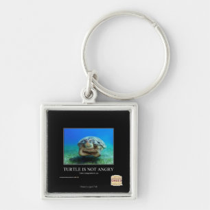 Turtle Is Not Angry Keychain
