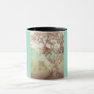 Turtle Islands Trees Illustration Mug