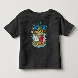 Turtle Jam Session Rock And Roll Toddler T-shirt