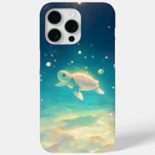 Turtle Journey Through a Sunlit Sea iPhone 15 Pro Max Case