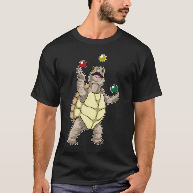 Turtle Juggler Juggle T-Shirt (Front)