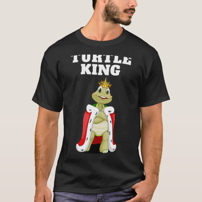 Turtle King Boys Turtle Tshirt Mens Turtle (Devant)