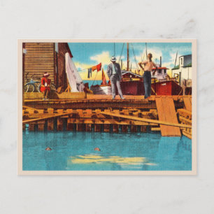 Turtle Kraals vintage Key West Florida Postcard