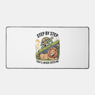 Turtle Lion Funny Desk Mat