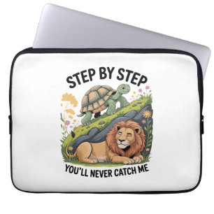 Turtle Lion Funny Laptop Sleeve