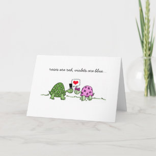 Turtle Love - Carte de la Saint-Valentin ou d'anni