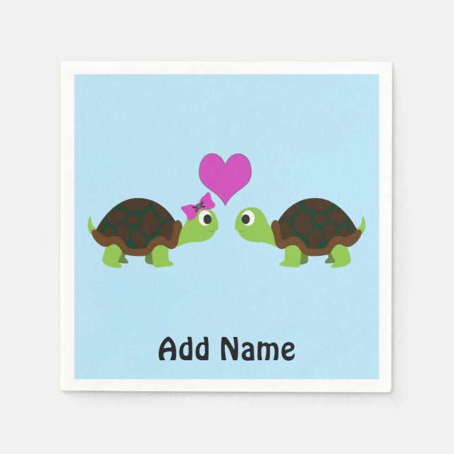 Turtle Love Napkin (Front)