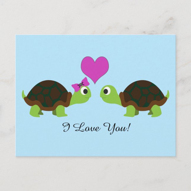 Turtle Love Postcard (Front)