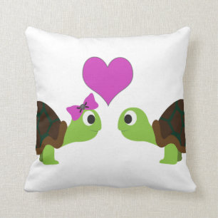 Turtle Love Throw Pillow