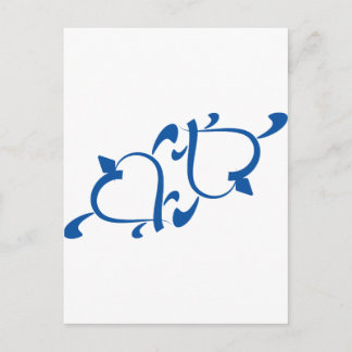 Turtle Love - Yin Yang Postcard