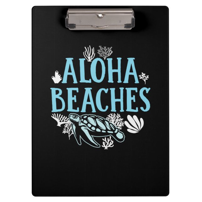 Turtle Lover | Aloha Beaches Clipboard (Front)
