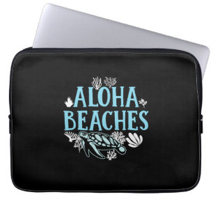 Turtle Lover   Aloha Beaches Laptop Sleeve