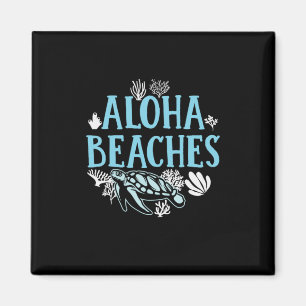 Turtle Lover Aloha Beaches Magnet