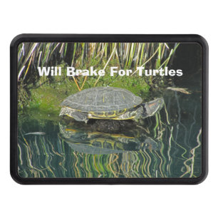 Turtle Lover Animal with Water Reflection Nature Trailer Hitch Cover