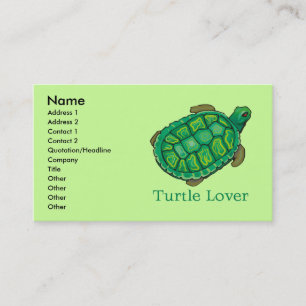 Turtle Lover Business Cards