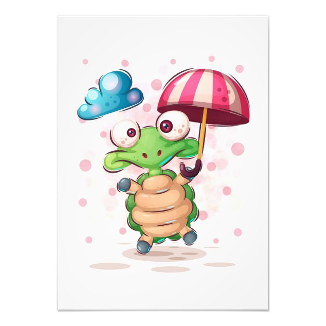 Turtle Lover Cute Sea Turtle Photo Print (Front)