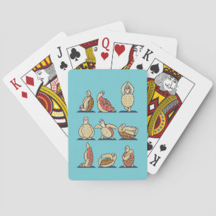 Turtle Lover Green Sea Turtle Yoga Playing Cards