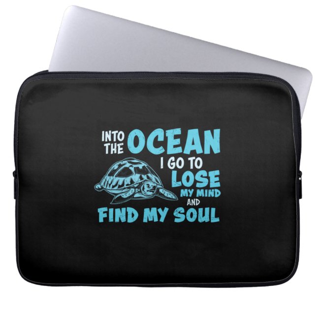 Turtle Lover | Into The Ocean Laptop Sleeve (Front)