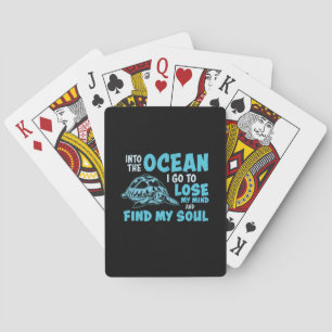 Turtle Lover   Into The Ocean Playing Cards