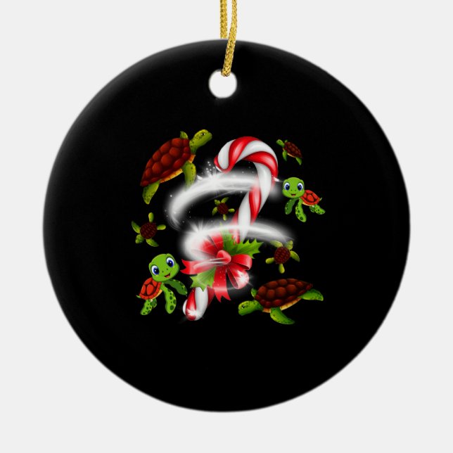 Turtle Lover | Just A Girl Who Loves Turtles Ceramic Ornament (Front)