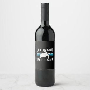 Turtle Lover   Life Is Good Wine Label