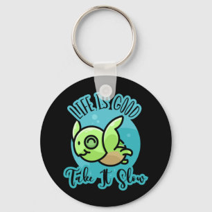 Turtle Lover   Life Is Good With A Turtle Keychain
