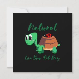 Turtle Lover National Love Your Turtle Holiday Card