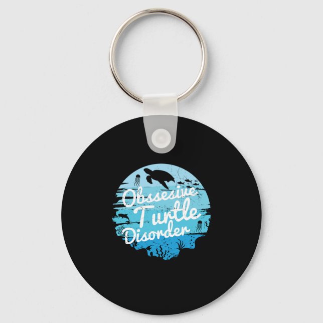 Turtle Lover | Obsessive Turtle Disorder Keychain (Front)