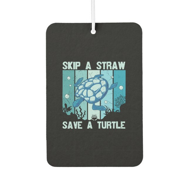 Turtle Lover | Save A Turtle Air Freshener (Front)