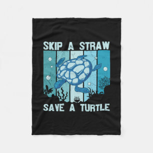 Turtle Lover   Save A Turtle Fleece Blanket