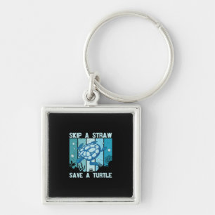 Turtle Lover   Save A Turtle Keychain