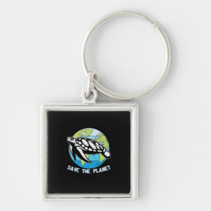 Turtle Lover   Save The Planet Keychain