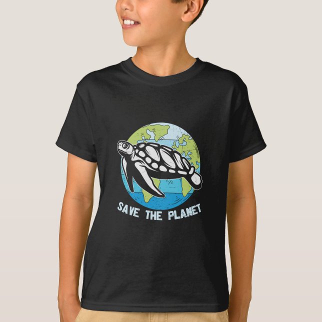 Turtle Lover | Save The Planet T-Shirt (Front)