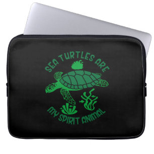 Turtle Lover Sea Turtles Are My Spirit Animal Laptop Sleeve