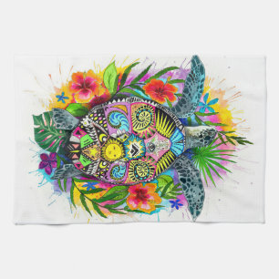 Turtle Lover Spiritual Turtle Kitchen Towel