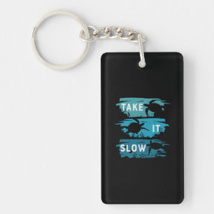Turtle Lover Take It Slow Keychain